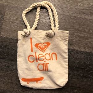 ROXY I love clean air cotton tote!
